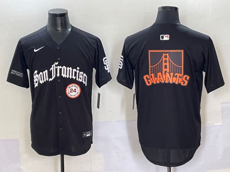 Men 2025 San Francisco Giants Blank Black Five generations Joint Name Nike MLB Jersey style 6->san francisco giants->MLB Jersey